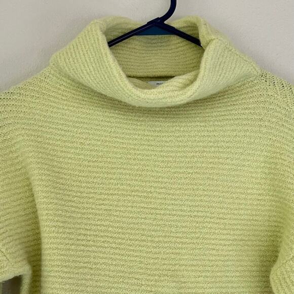 daily rituals high neck cuffed sleeve stretch soft knit yellow sweater s… - Picture 4 of 10